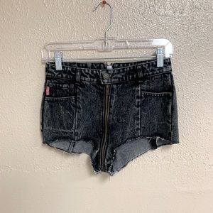 Vetements zipper shorts